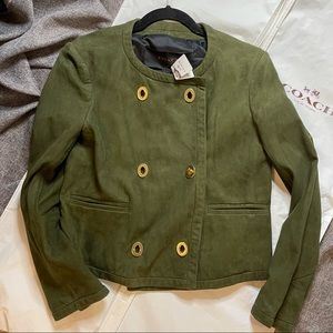 Coach Jacqueline Lamb suede jacket